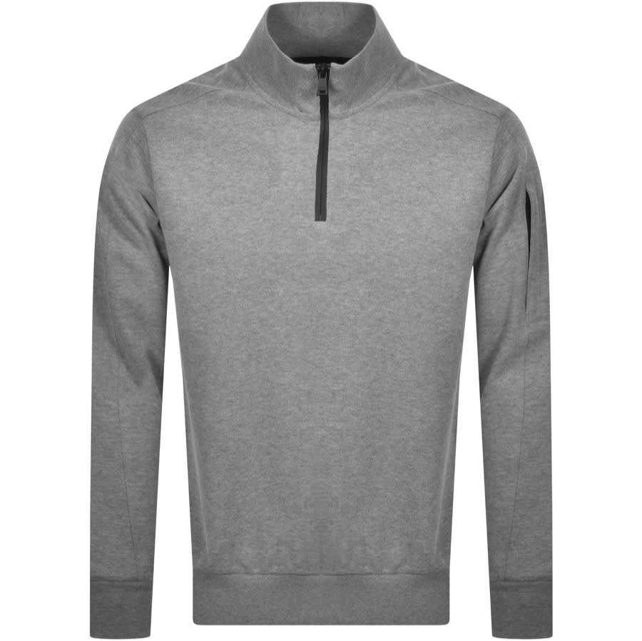 Alternative Image for ProductPaul And Shark Half Zip Sweatshirt Grey1